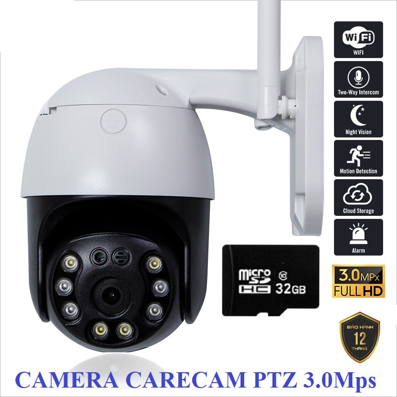 Camera CARECAM PTZ 20HS300 - FHD1296 - 3.0MP ngoài trời chống nước | BigBuy360 - bigbuy360.vn
