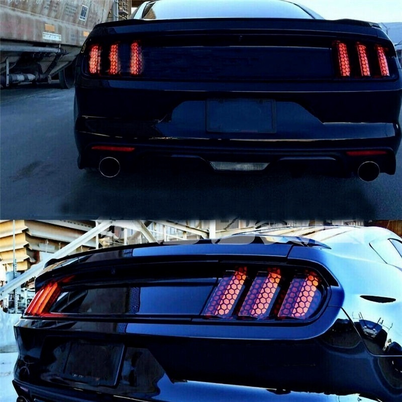 Miếng Dán Đèn Pha Xe Hơi Họa Tiết Tổ Ong Độc Đáo Chống Thấm Nước Tiện Dụng Cho Xe Hơi