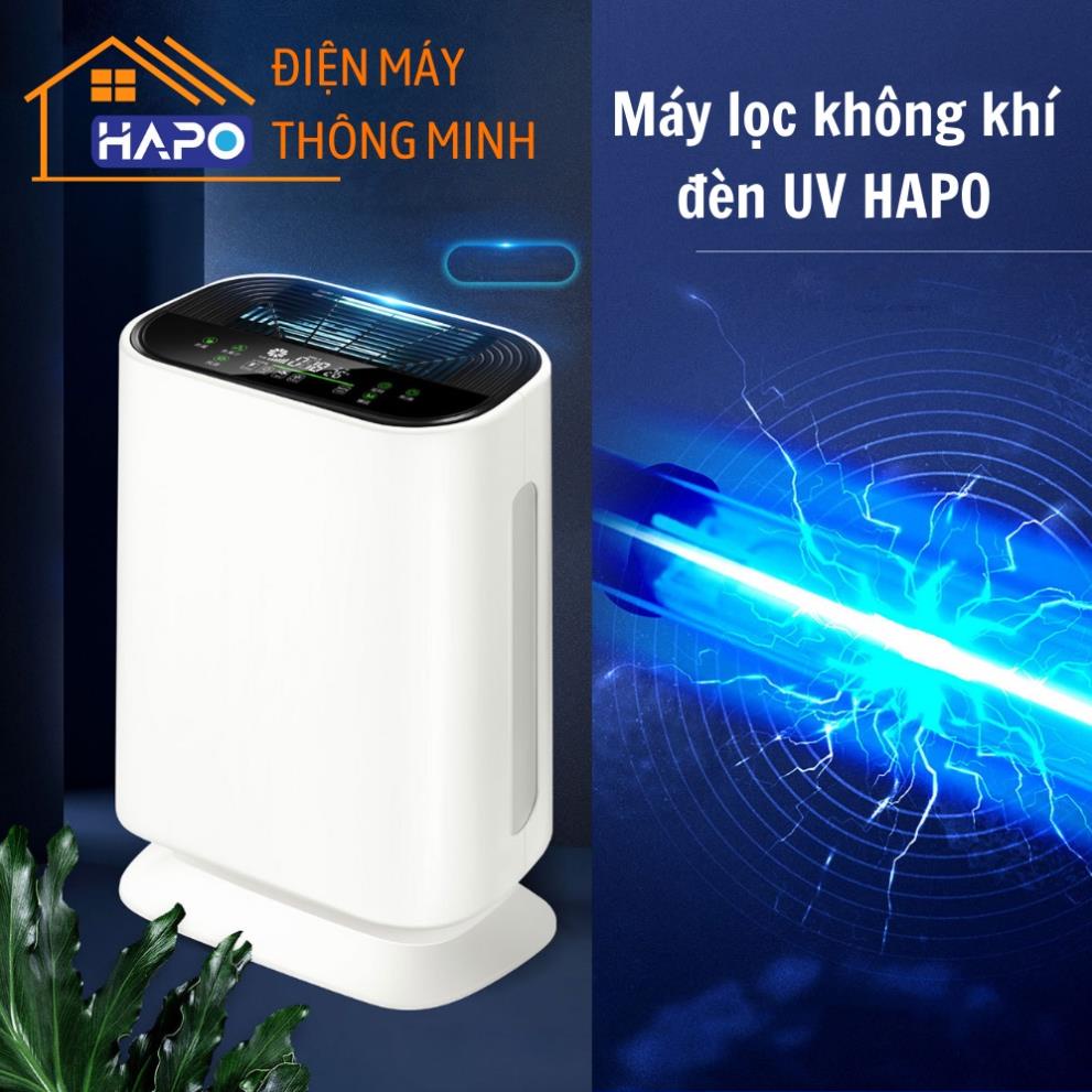 Máy lọc không khí HP70 ion âm loại bỏ bụi mịn, tia UV khử trùng lọc vi khuẩn, dùng cho phòng từ 30-50m2