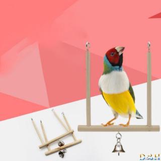 Xích đu đồ chơi bằng gỗ cho vẹt