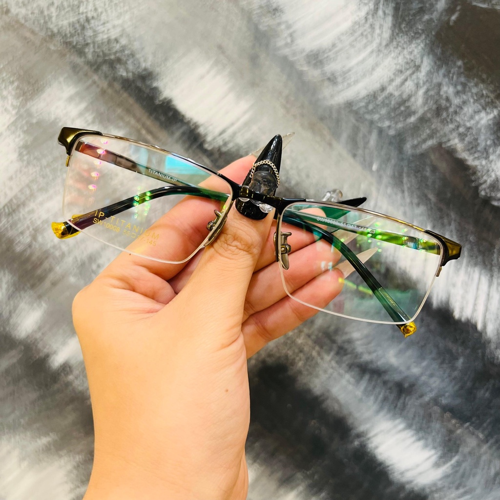 Gọng kính titanium SW10008 thời trang nam cao cấp siêu nhẹ siêu bền OURESS