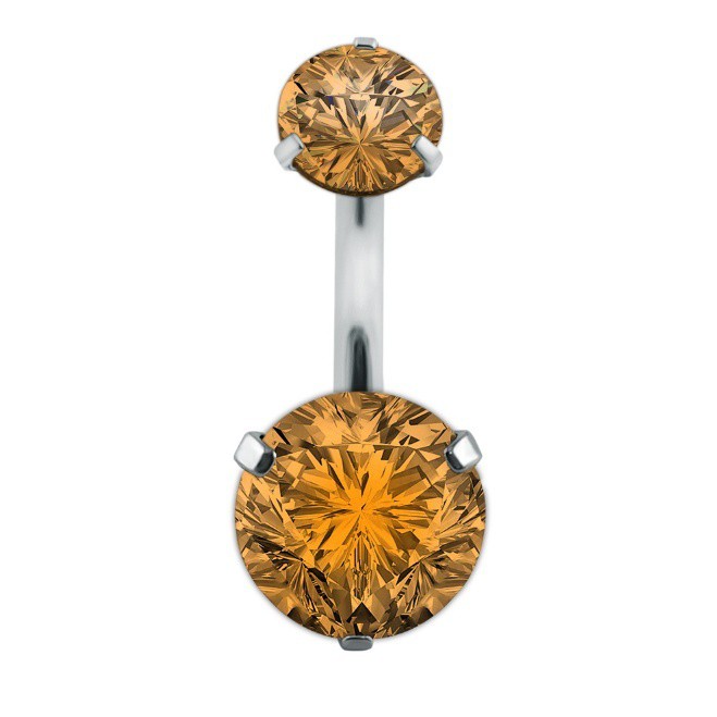 Surgical Steel Navel Rings Crystal Belly Button Ring Bar Piercing Jewelry Beauty
