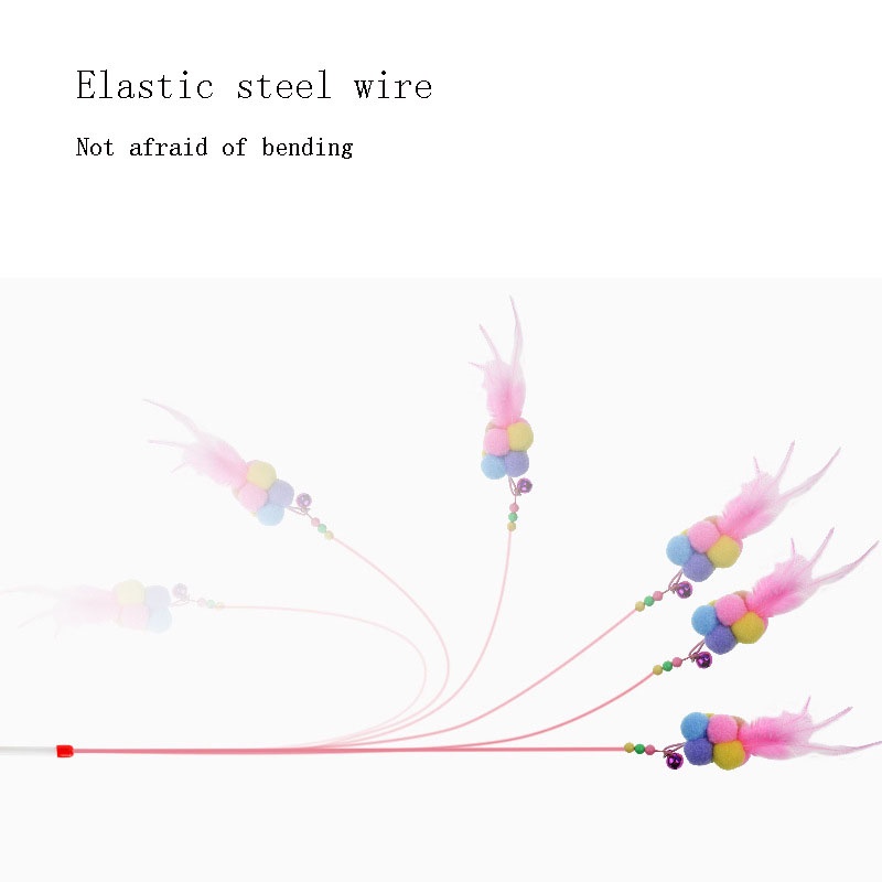 Que vợt thú cưng vui nhộn bằng lông nhung kết hợp thép dẻo dai hình con sâu bướm ngộ nghĩnh