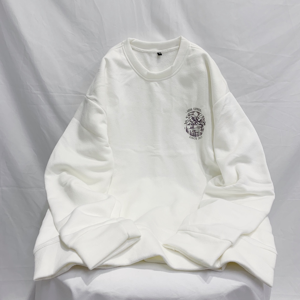 Áo sweater nỉ bông tay dài unisex homies in hình Mountain | BigBuy360 - bigbuy360.vn