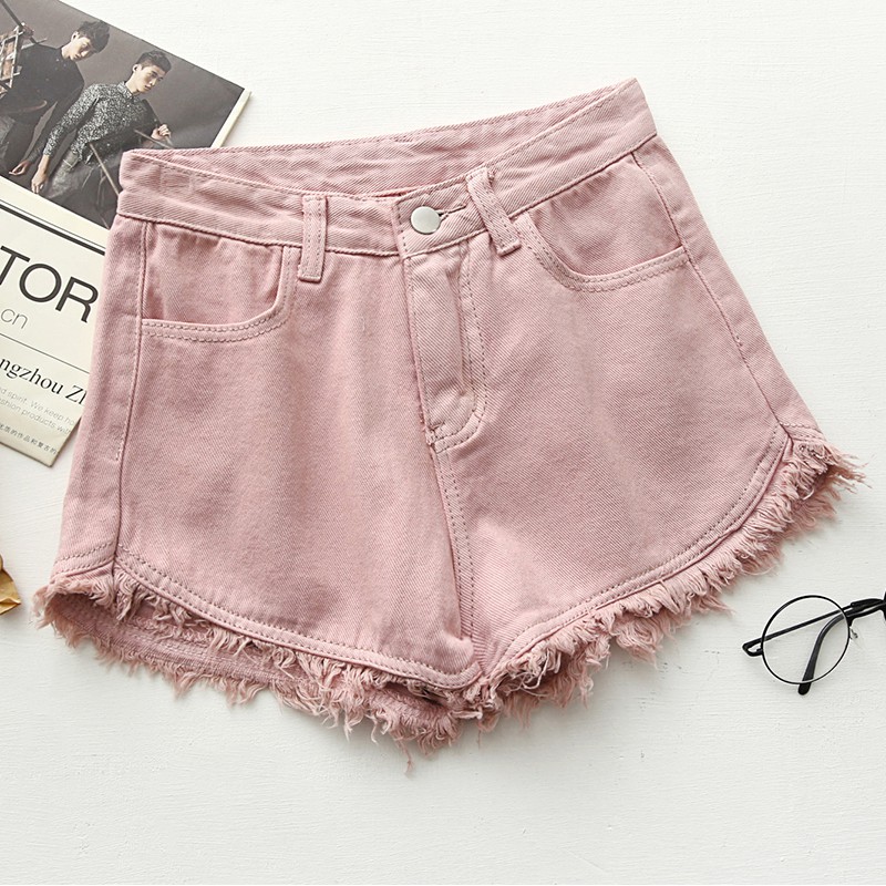 Quần Short Lưng Cao Phong Cách Retro 19034