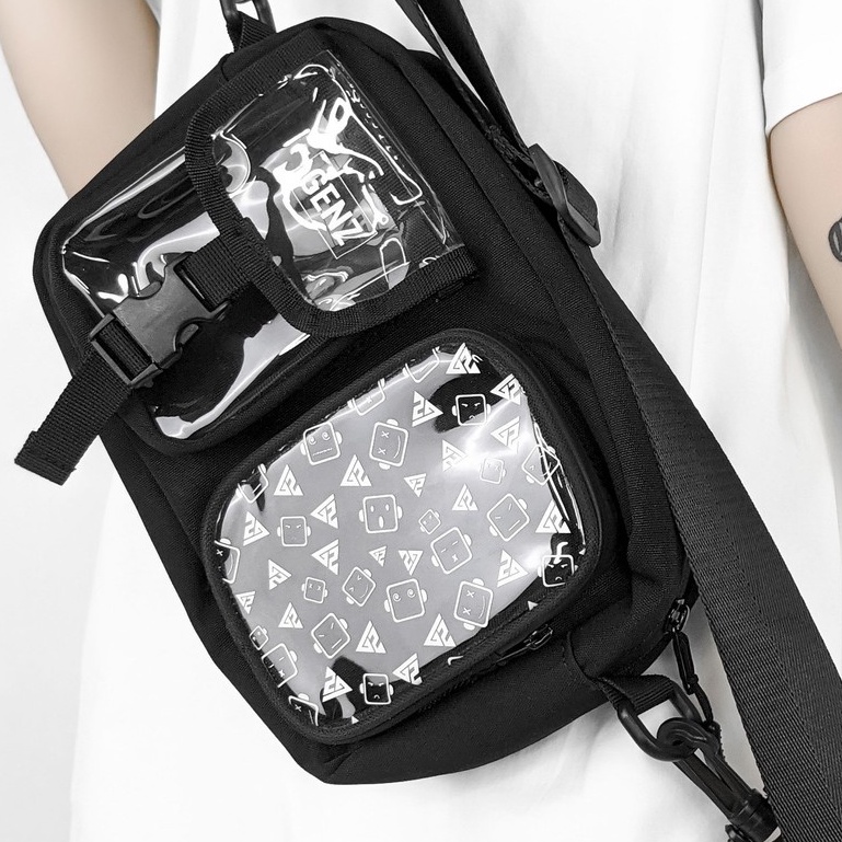 Túi đeo chéo GENZ cao cấp, phong cách unisex phù hợp cả nam và nữ phong cách ulzzang local brand - Gin Store