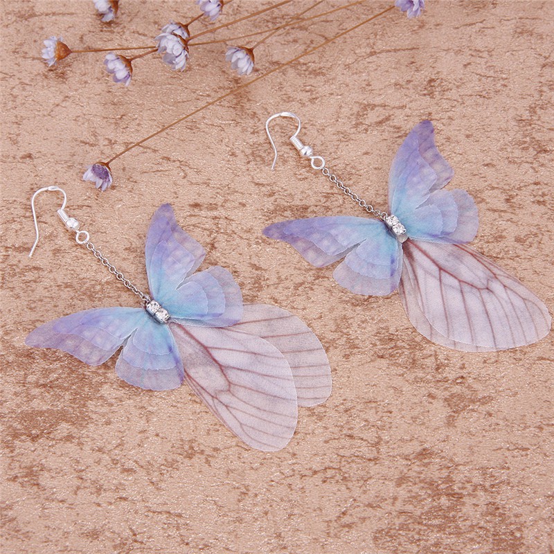 Đôi khuyên tai thiết kế bươm bướm nhỏ xinh dành cho nữ