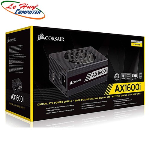 Nguồn máy tính Corsair AX1600i 80 Plus Titanium - Full Modul (CP-9020087-NA)