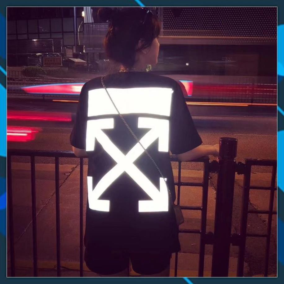 [UNISEX] ÁO PHÔNG OFF WHITE PHẢN QUANG SIÊU CHẤT