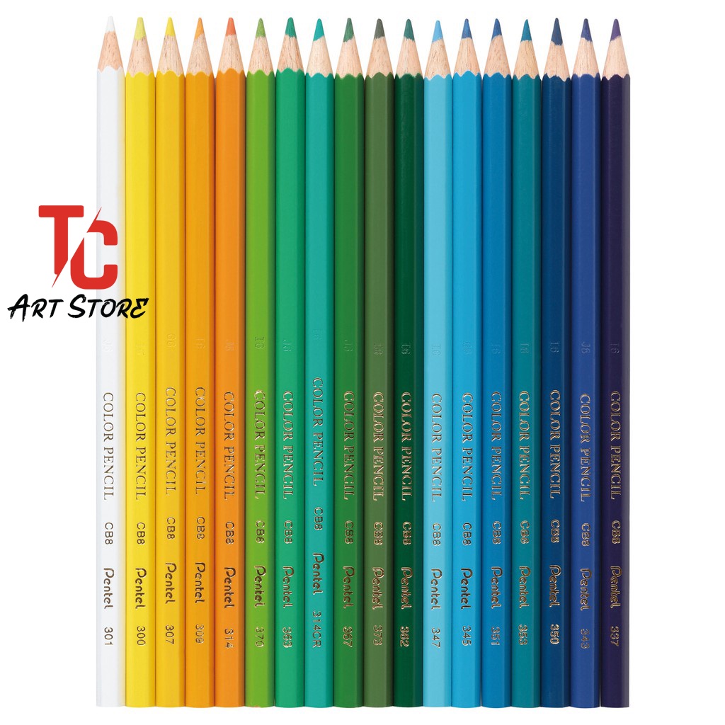 Chì Màu Khô Pentel 12/24/36 Màu - CB8 [ Hàng Chính Hãng từ Nhật ]