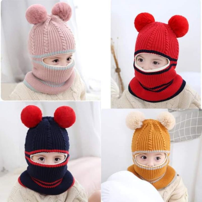 MŨ LEN NINJA CHO BÉ DÀY DẶN ĐÁNG YÊU