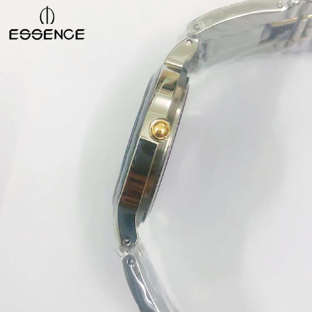 [Tặng pin] Đồng hồ Essence nữ trắng đá xanh (Kính saphire, chống nước, bảo hành 12 tháng)