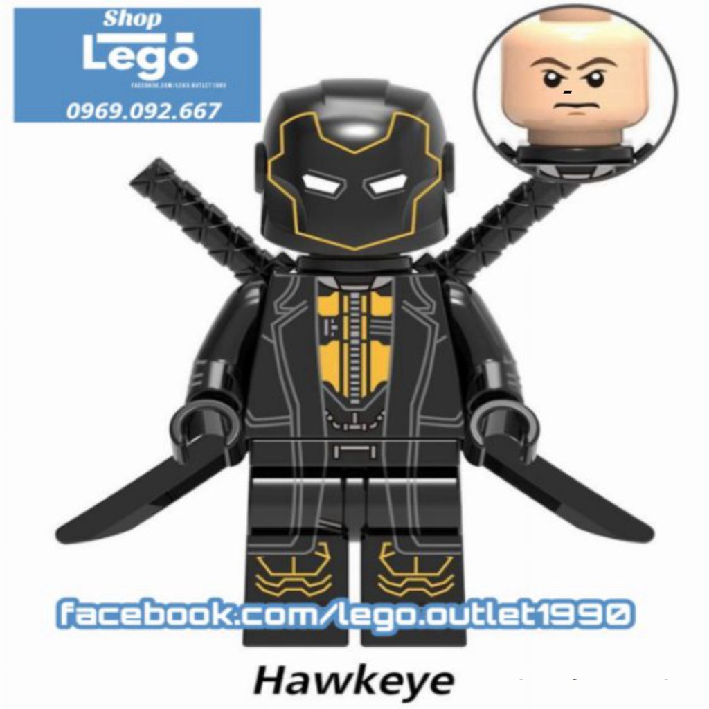 Xếp hình Avengers : Endgame Proxima Midnight Obadiah Nick Fury Dr Strange Iron Man Hawkeye Lego Minifigures Xinh X0215
