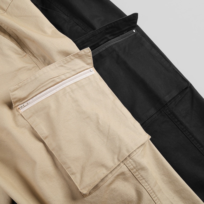 Quần Baggy Cargo - Beige