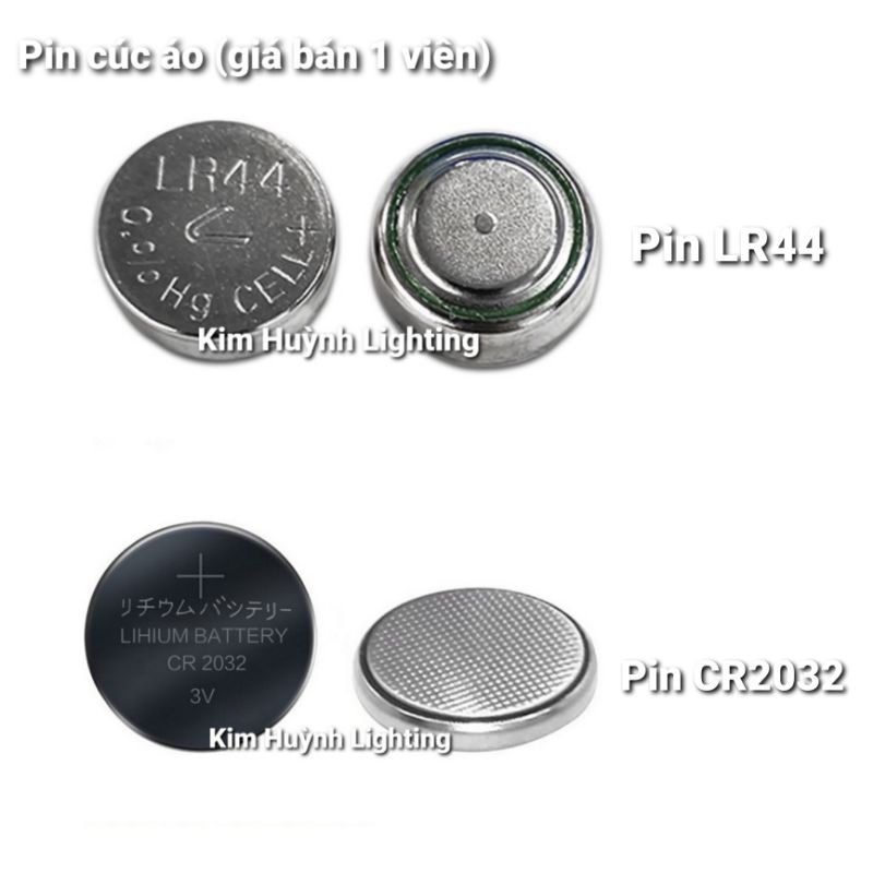 1 viên pin cúc áo CR2032, LR44