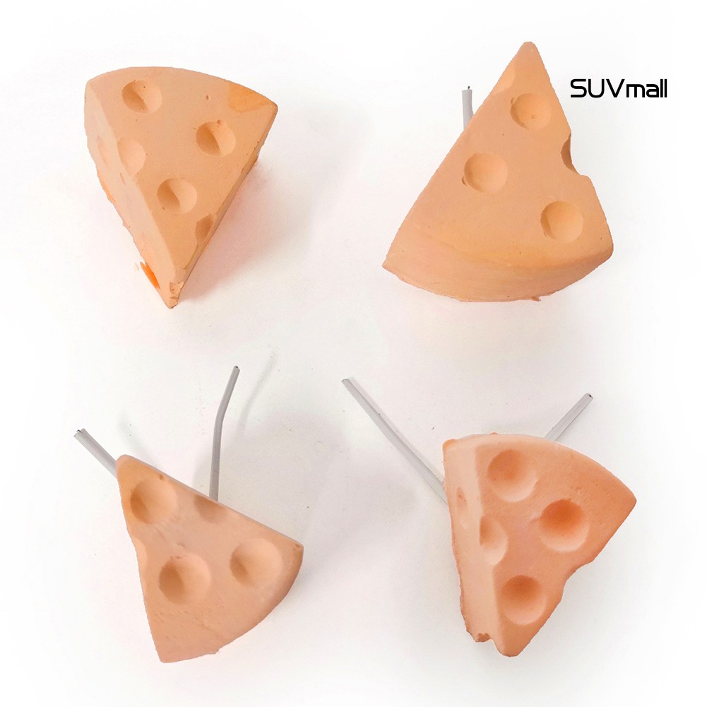 Đá mài răng bằng canxi hình miếng phô mai đồ chơi cho thú cưng chuột hamster
