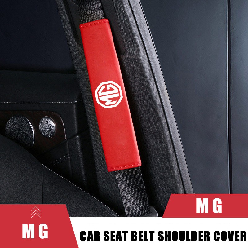 Set 2 Vỏ Bọc Đệm Vai Gắn Dây Đai An Toàn Cho Xe Hơi mg 3 Mg5 Mg6 Mg7 mg Zs mg Zr