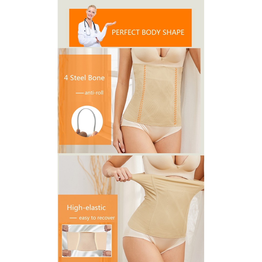 Popkozzi Đai Nịt Bụng Định Hình Eo Thon