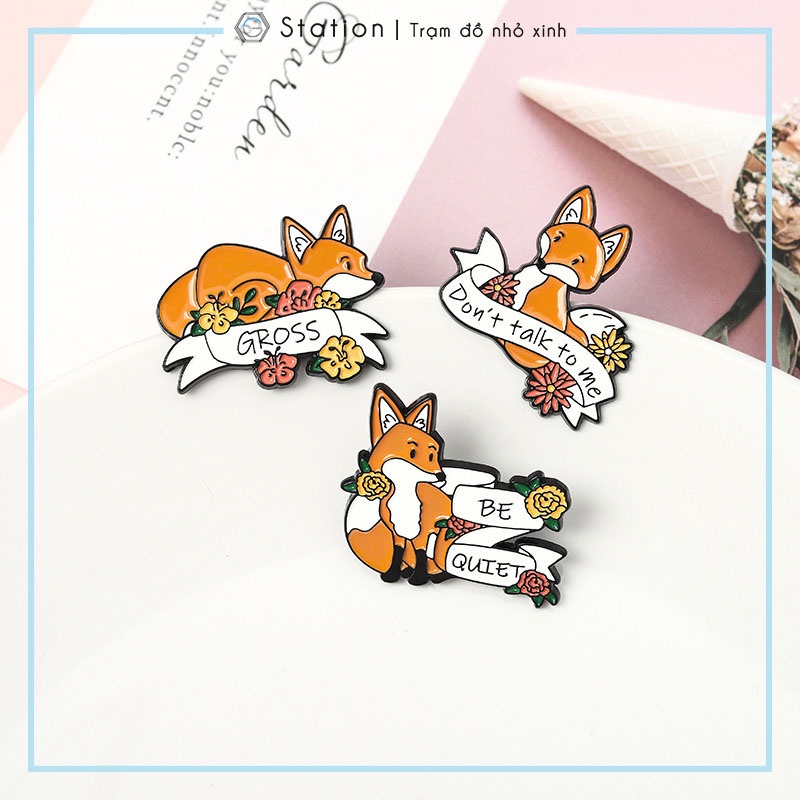 Pin cài áo cáo xéo xắt - GC335