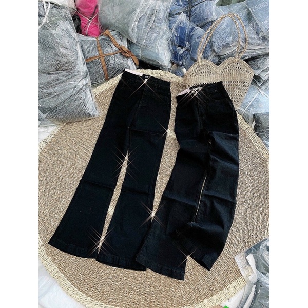 QUẦN JEANS LƯNG CAO ỐNG LOE