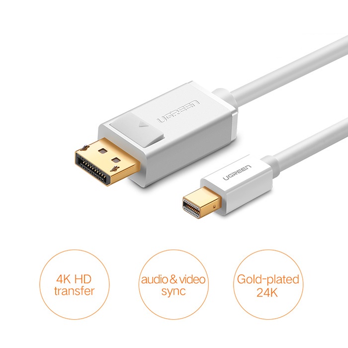 Cáp chuyển tín hiệu Mini Displayport sang Displayport dài 3M Ugreen 10423