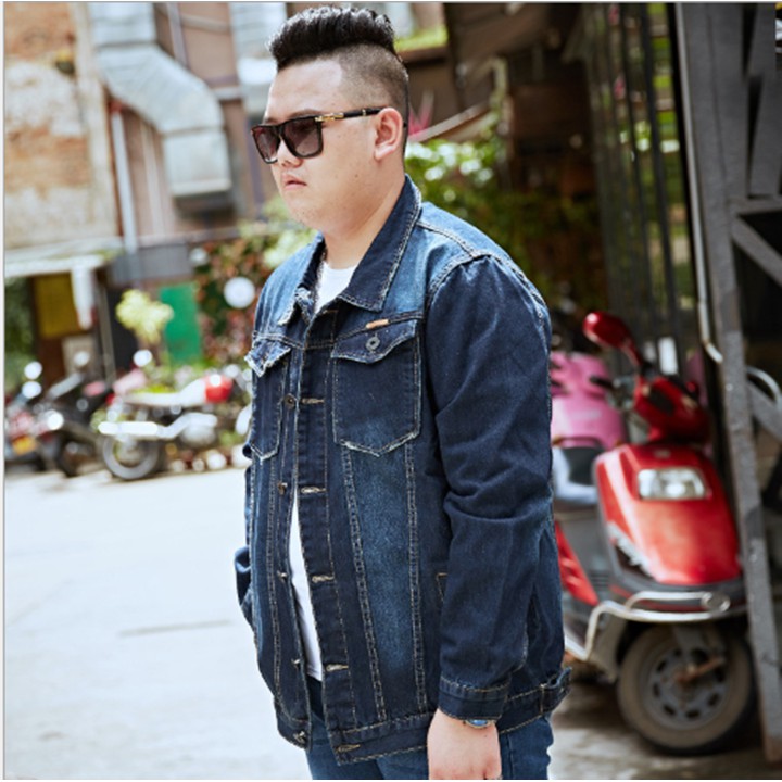 Áo jean nam khoác ngoài size lớn big size cho người béo