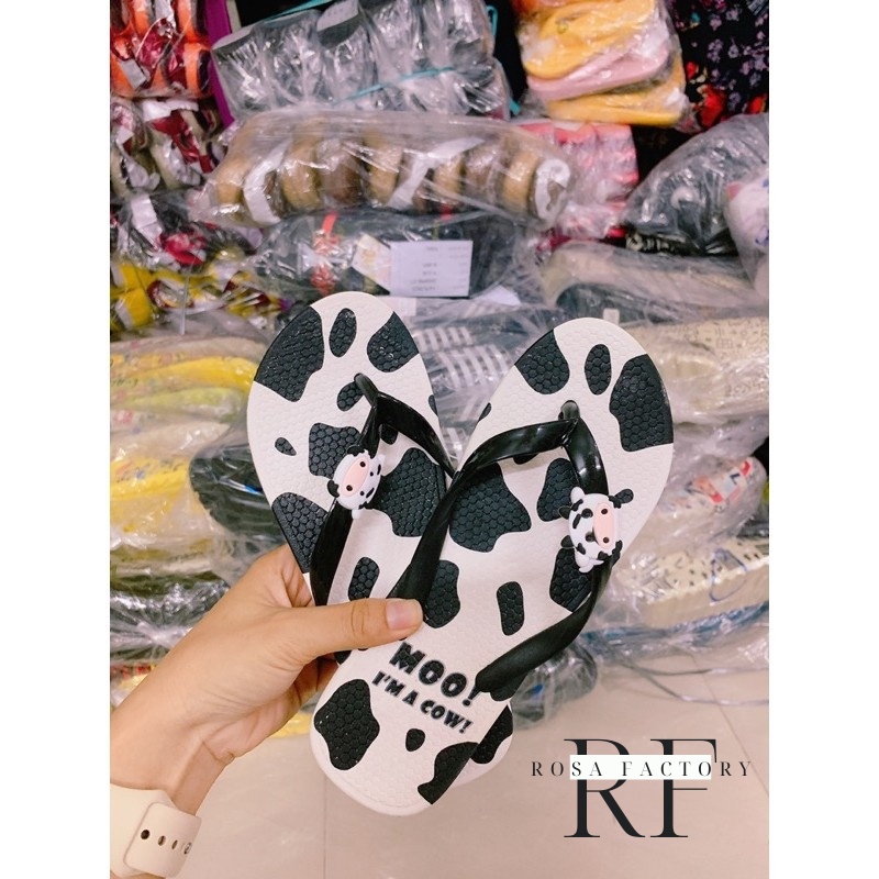 Dép lê, dép kẹp siêu nhẹ hình bò sữa cao cấp cho nữ- siêu nhẹ