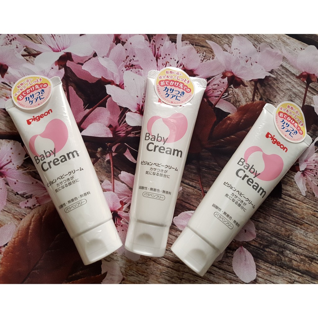 Kem Nẻ Cho Bé Dưỡng Ẩm Cho Bé Từ Sơ Sinh Pigeon Baby Cream Nhật Bản 50g