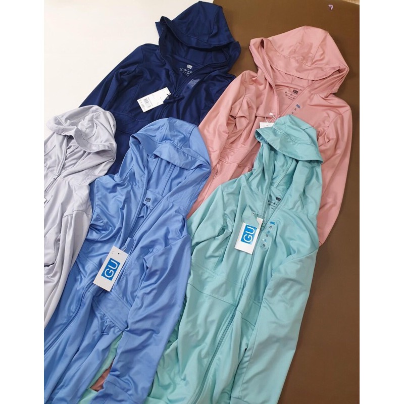 Áo chống nắng dáng dài 2 lớp GU thiết kế 2021 | BigBuy360 - bigbuy360.vn