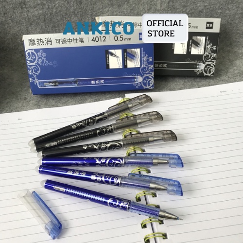 Bút Gel tẩy được 4012 ngòi 0.5mm,4017 ngòi 0.38mm - Bút Nước Xóa Được, Viết Trơn Không Bị Tắc Mực ANKICO