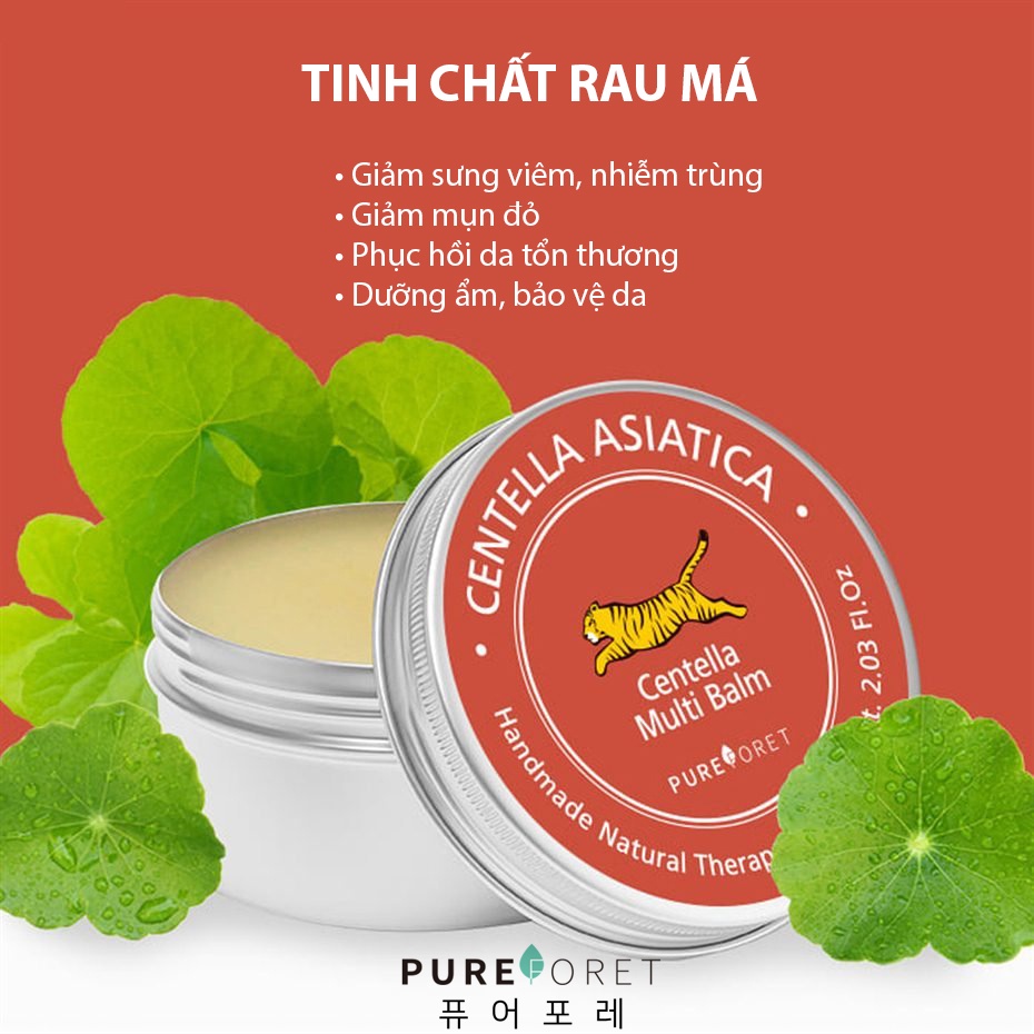 Cao rau má dành cho da mụn, da tổn thương - Centella Multi Balm Mini size 15G - Made in Korea