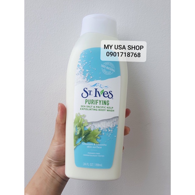 SỮA TẮM STIVES ❤SỮA TẮM TẨY TẾ BÀO CHẾT ST.IVES BODY WASH MỸ 709ML/400ML