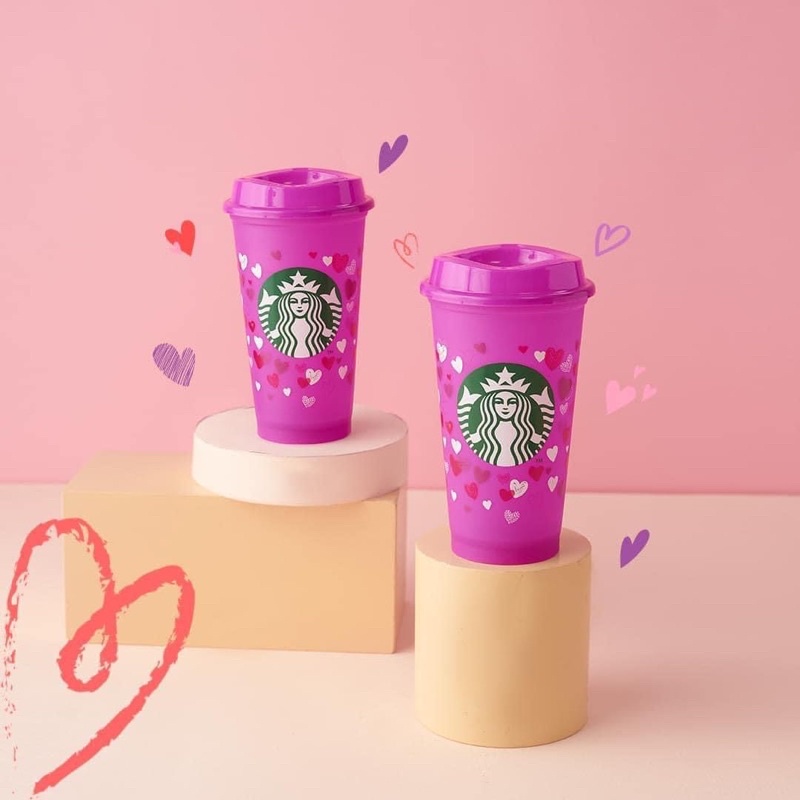 Thanh lý giá sốc - Ly nhựa cứng Starbucks Hot Cup chuyên đựng nước nóng 473ml