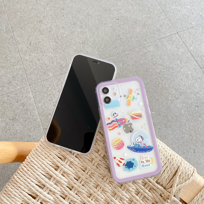 Ốp Lưng Tpu Chống Sốc Trong Suốt In Hình Chó Cinnamon Cho Iphone 12 Mini Pro Max 11 8 7 Plus Xs Xr Se 2020