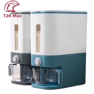 Thùng đựng gạo thùng gạo thông minh dung tích 12kg có nút bấm cao cấp - t2k max