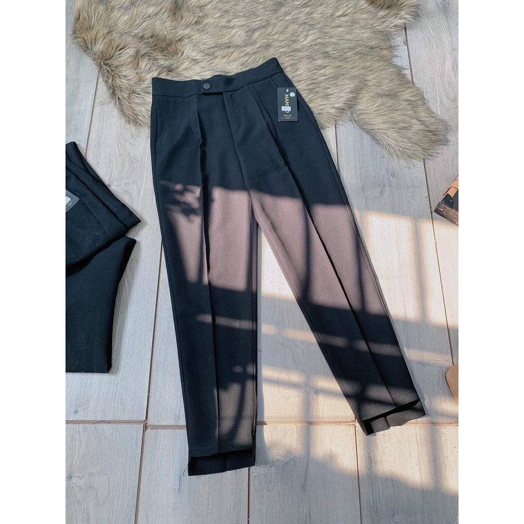 Quần baggy gấu lệch_baggy vải siêu xinh_ Baggy Công Sở - MS 004
