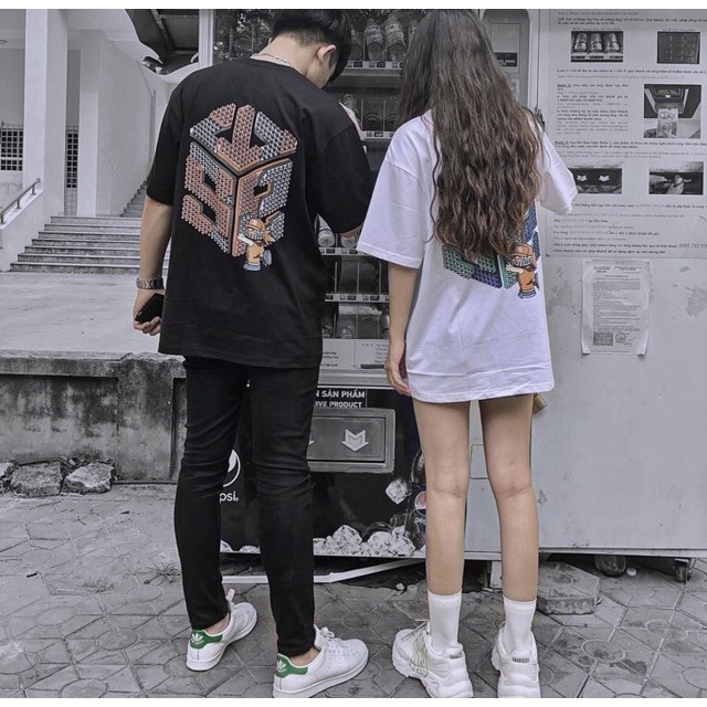 Áo thun tay lỡ form rộng SWE Lego Tee, hình in to và cực đẹp, có logo SWE ở tay, phong cách Unisex AL36