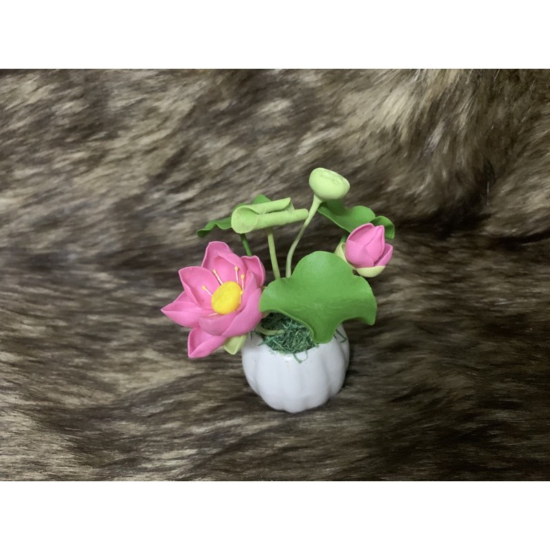 Hoa đất sét mini