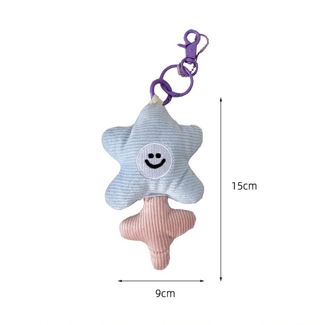 Móc khóa hình gấu chó thỏ hoạt hình dễ thương phụ kiện túi xách thời trang Hàn Quốc