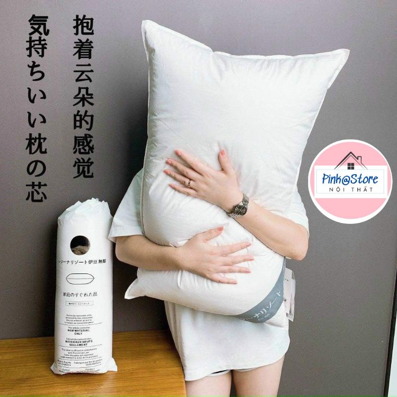 Ruột Gối Nằm/Gối ôm NHẬT BẢN nhiều size sử dụng tại khách sạn 5 sao Nhật Bản mềm mịn bảo vệ các đốt sống cổ