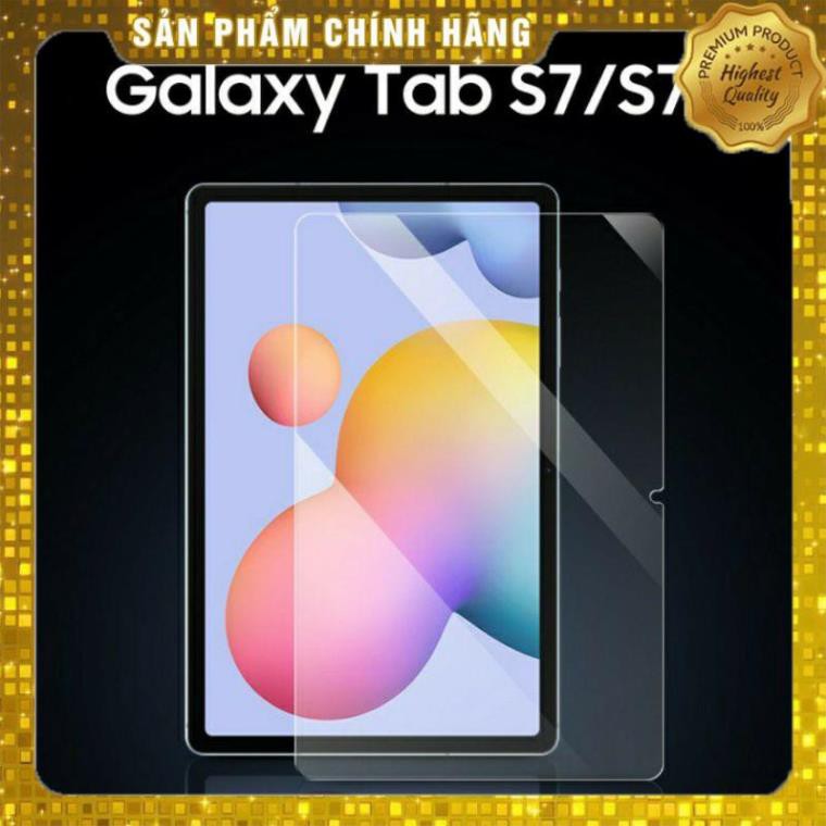 Kính cường lực Samsung Galaxy Tab S7 (T870/T875/T876B), Tab S7 Plus (T970/T976B) cao cấp, tấm dán kính 9H
