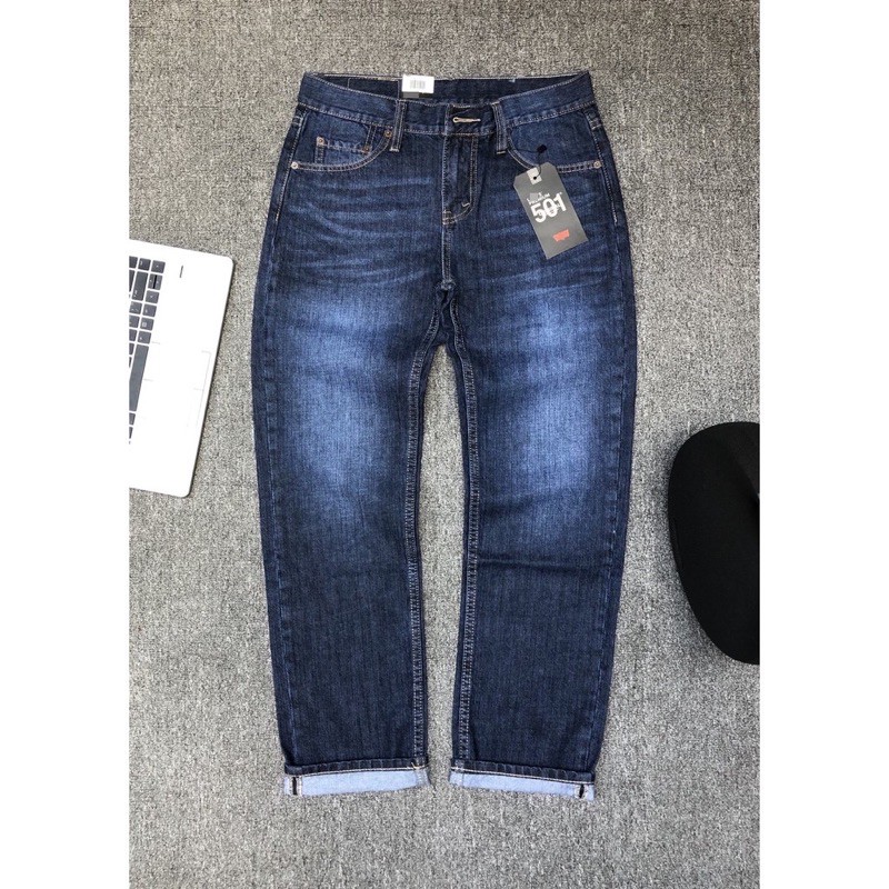 Quần jean nam ống suông 501 nhiều màu xuất xịn- jean không co giãn | BigBuy360 - bigbuy360.vn
