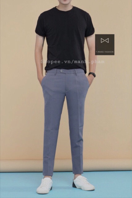 (GIÁ SỐC) [ ]Quần âu nam đẹp chất lượng may cao cấp màu ghi, xanh than và đen dáng ôm body Hàn Quốc giá gốc tại xưởng TF
