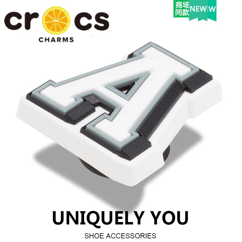 Khóa Cài Giày crocs Bằng Nhựa Hình Chữ Cái A-Z Số 0-9 Trang Trí Thời Trang