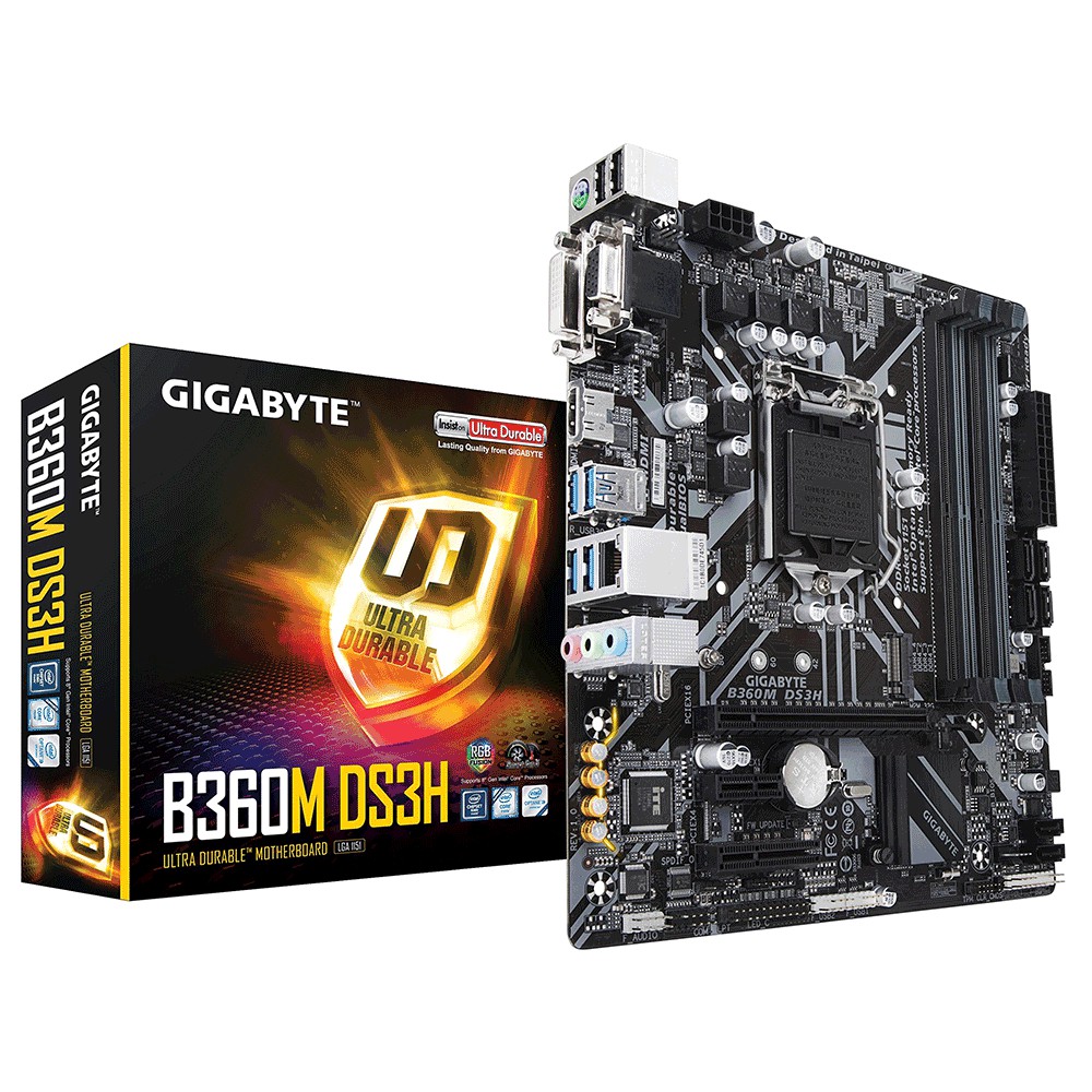 Bo mạch chủ - Mainboard Gigabyte GA-B360M DS3H