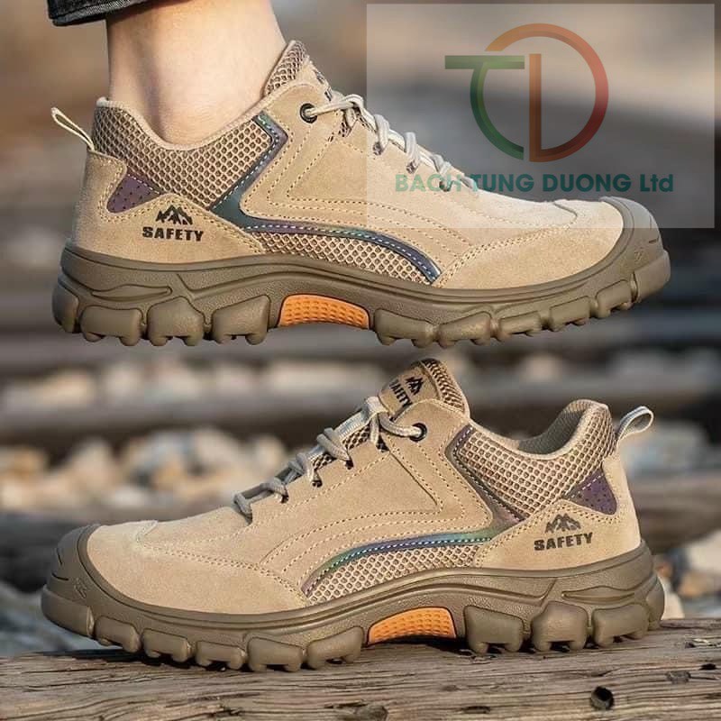 GIÀY BẢO HỘ CAO CẤP 376 DA LỘN MŨI THÉP CHỐNG VA ĐẬP VÀ ĐẾ CHỐNG ĐINH CAO CẤP