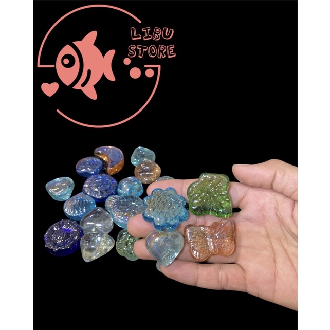 Sỏi Thuỷ Tinh Nhiều Màu Trang Trí Bể Cá - Chậu Cây Cảnh