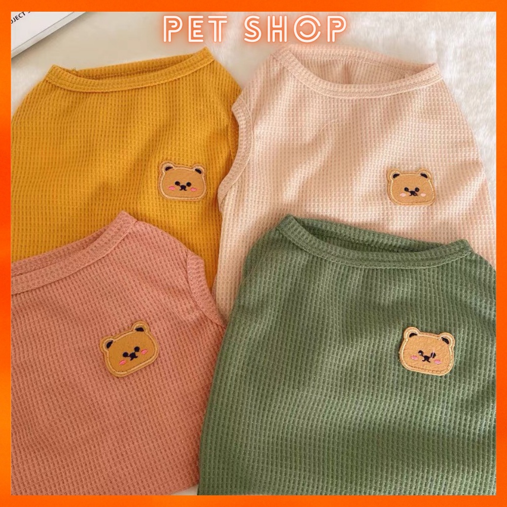 Áo Ba Lỗ Mỏng Thoáng Khí Dễ Thương Cho Thú Cưng, Chất Liệu Mỏng Phù Hợp Mùa Hè, Quần áo cho chó mèo