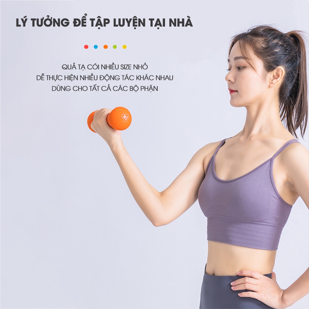 Tạ tay đơn 4kg tập thể hình cao cấp MDBuddy MD2021