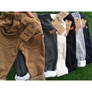 Combo quần giả jean lót nỉ và lót lông cho bé